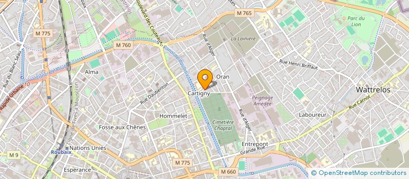 localisation de l'entreprise MADAME ALEXANDRA ENEMAN  ROUBAIX