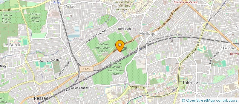 localisation de l'entreprise MADAME ALEXANDRA ERBLAND  TALENCE