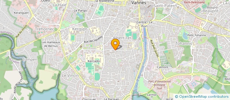 localisation de l'entreprise MADAME ALEXANDRA EVAIN à VANNES