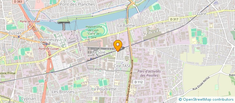 localisation de l'entreprise MADAME ALEXANDRA EXCOFFIER  VAULX-EN-VELIN