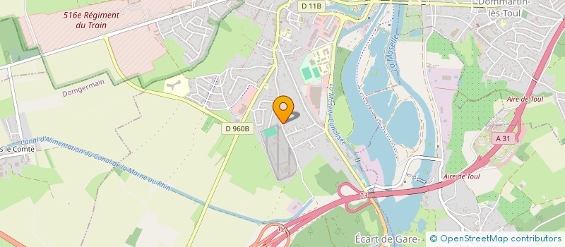 localisation de l'entreprise MADAME ALEXANDRA FACCINI  TOUL