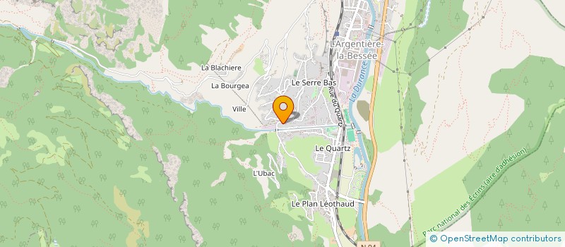 localisation de l'entreprise MADAME ALEXANDRA FARCY  L'ARGENTIERE-LA-BESSEE