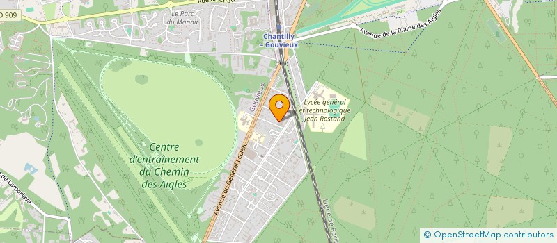 localisation de l'entreprise MADAME ALEXANDRA FAVIER  CHANTILLY