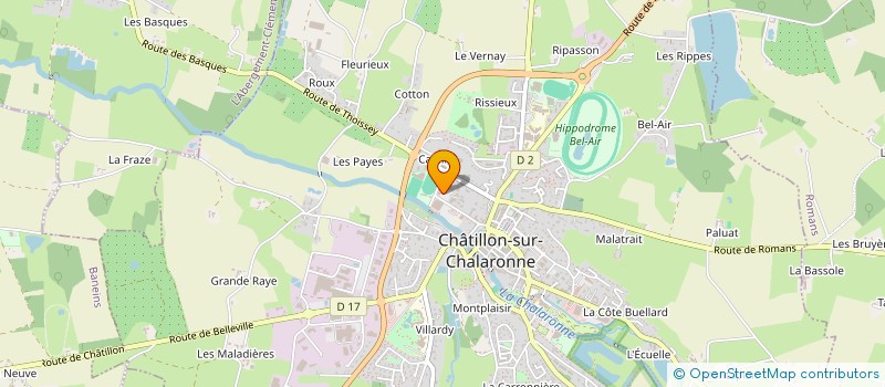 localisation de l'entreprise MADAME ALEXANDRA FERNANDES DA PURIFICACAO à CHATILLON-SUR-CHALARONNE