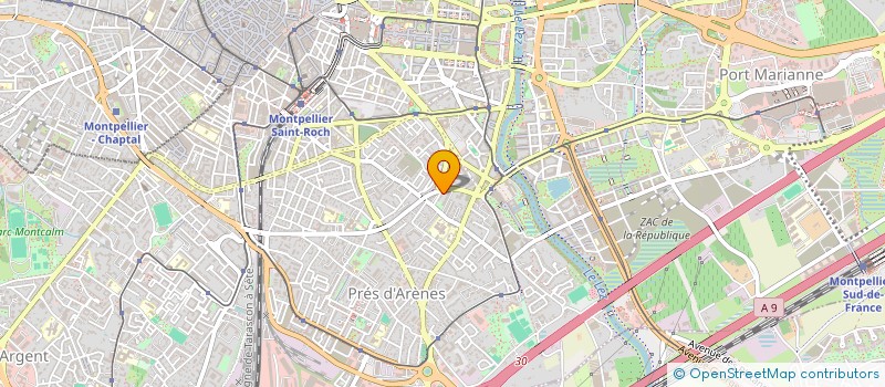 localisation de l'entreprise MADAME ALEXANDRA FERRAND à MONTPELLIER