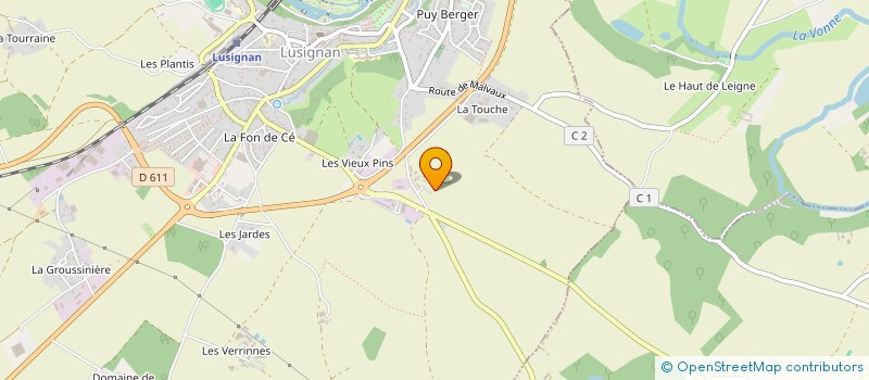 localisation de l'entreprise MADAME ALEXANDRA FORT  LUSIGNAN