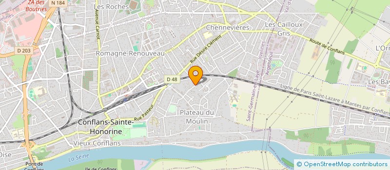 localisation de l'entreprise MADAME ALEXANDRA FORTEAU  CONFLANS-SAINTE-HONORINE