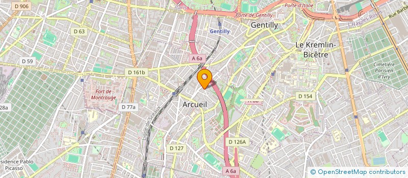 localisation de l'entreprise MADAME ALEXANDRA FOTTORINO à ARCUEIL
