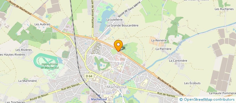 localisation de l'entreprise MADAME ALEXANDRA FOUCHER  MACHECOUL-SAINT-MEME