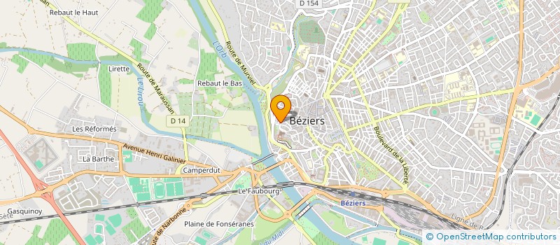 localisation de l'entreprise MADAME ALEXANDRA FRANCES à BEZIERS