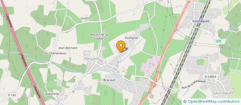 localisation de l'entreprise MADAME ALEXANDRA FRANCOIS  PEUJARD