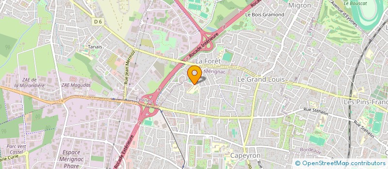 localisation de l'entreprise MADAME ALEXANDRA FRENEAUD  MERIGNAC