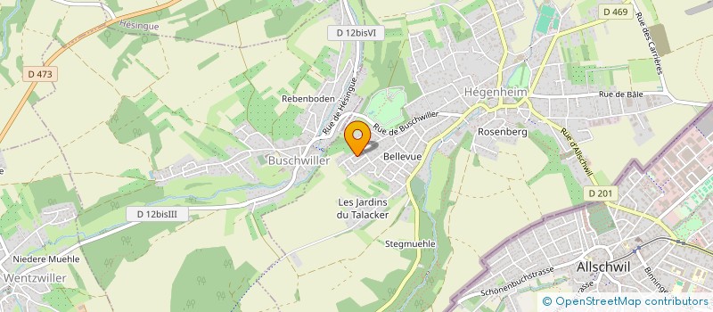 localisation de l'entreprise MADAME ALEXANDRA FRITSCH  BUSCHWILLER