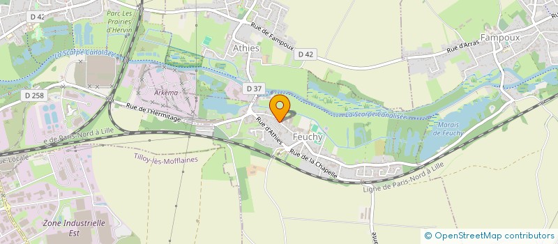 localisation de l'entreprise MADAME ALEXANDRA FRUCHART  ROCLINCOURT