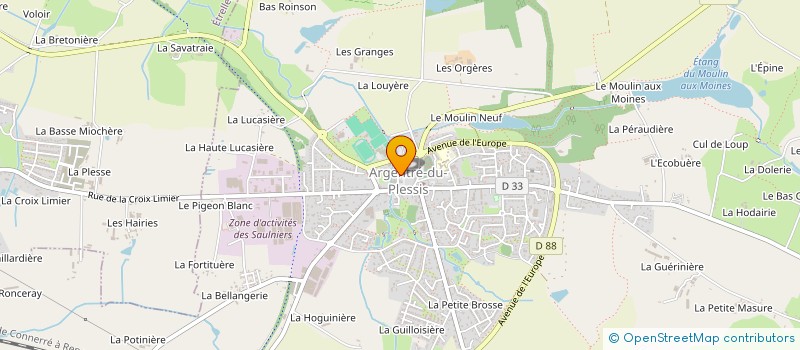 localisation de l'entreprise MADAME ALEXANDRA GAUCHARD  ARGENTRE-DU-PLESSIS