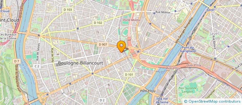 localisation de l'entreprise MADAME ALEXANDRA GEE à BOULOGNE-BILLANCOURT