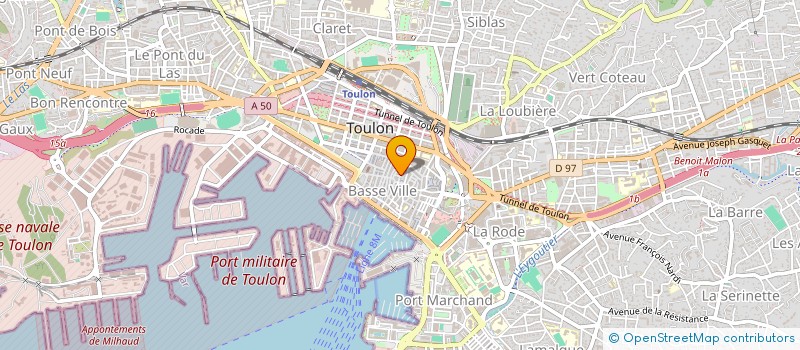 localisation de l'entreprise MADAME ALEXANDRA GERARD  TOULON