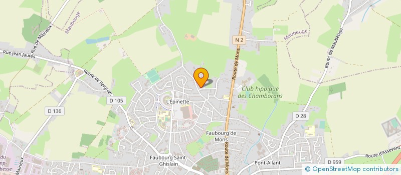 localisation de l'entreprise MADAME ALEXANDRA GILLIOT  MAUBEUGE