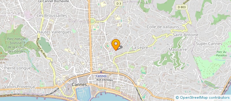 localisation de l'entreprise MADAME ALEXANDRA GLAIRAN à CANNES