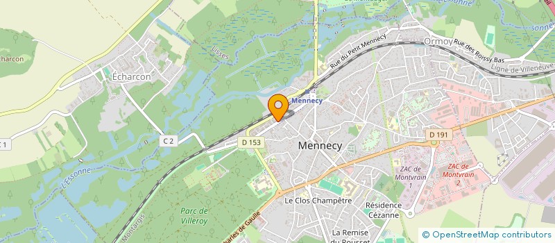 localisation de l'entreprise MADAME ALEXANDRA GODEFROY à MENNECY