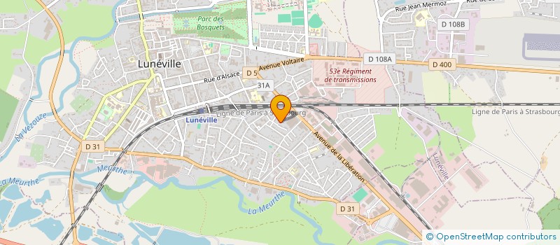 localisation de l'entreprise MADAME ALEXANDRA GODFRIN à LUNEVILLE