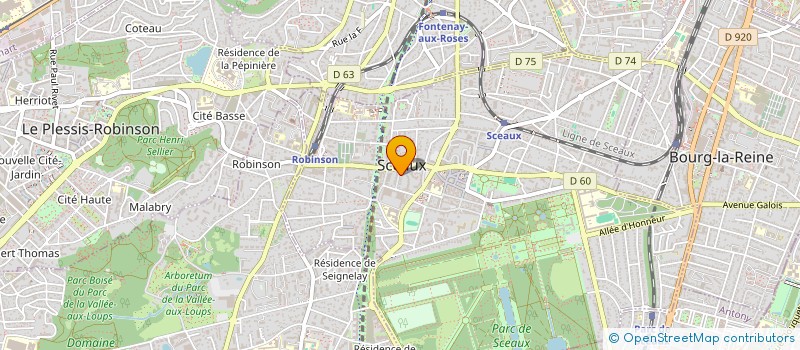 localisation de l'entreprise MADAME ALEXANDRA GOEBEL à SCEAUX