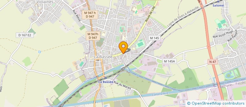 localisation de l'entreprise MADAME ALEXANDRA GOULLIART  LA BASSEE