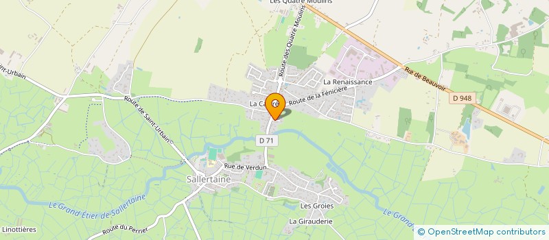 localisation de l'entreprise MADAME ALEXANDRA GRONDIN à SALLERTAINE