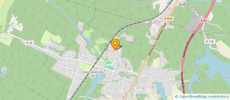 localisation de l'entreprise MADAME ALEXANDRA GUEGUINIAT  ONDRES