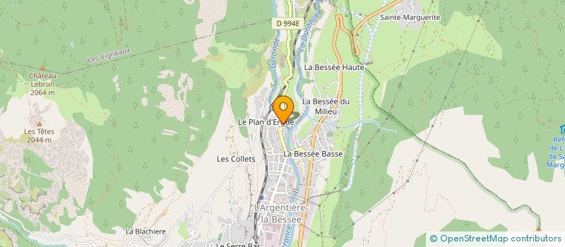 localisation de l'entreprise MADAME ALEXANDRA GUTIERREZ  VALLOUISE-PELVOUX