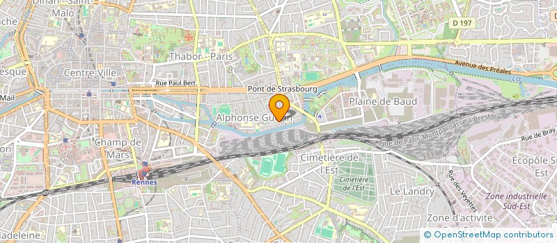 localisation de l'entreprise MADAME ALEXANDRA HALL  RENNES