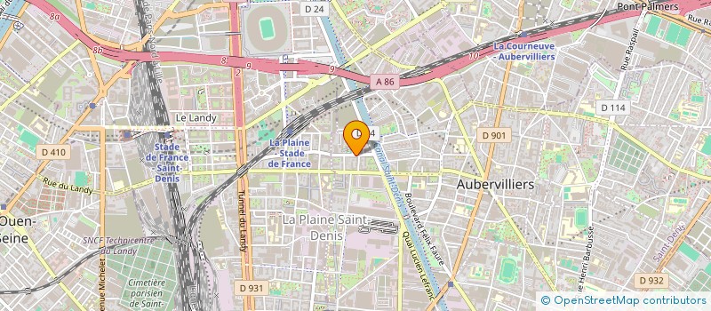 localisation de l'entreprise MADAME ALEXANDRA HAMMERSLEY  AUBERVILLIERS