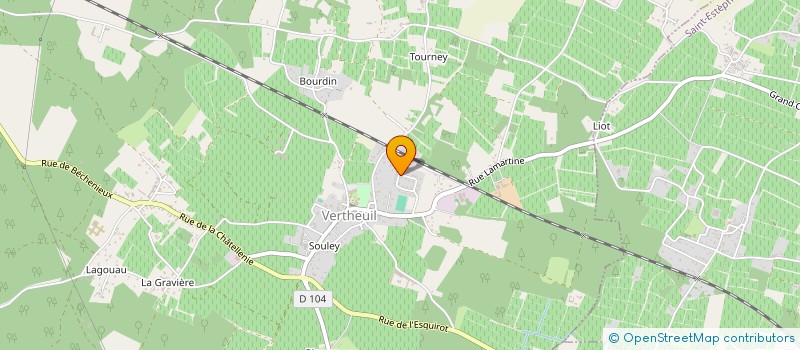 localisation de l'entreprise MADAME ALEXANDRA HELIN  VERTHEUIL