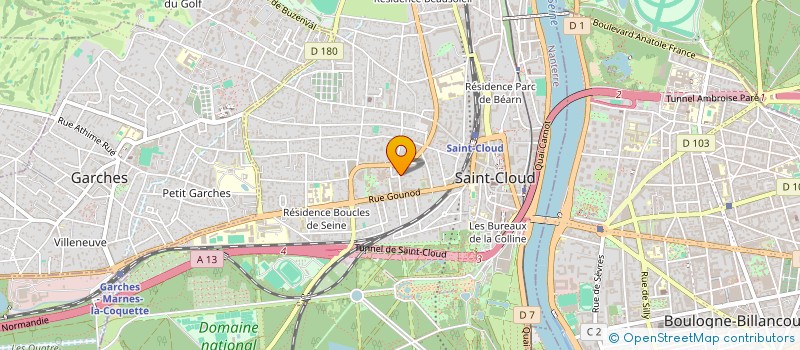 localisation de l'entreprise MADAME ALEXANDRA HUCK à SAINT-CLOUD