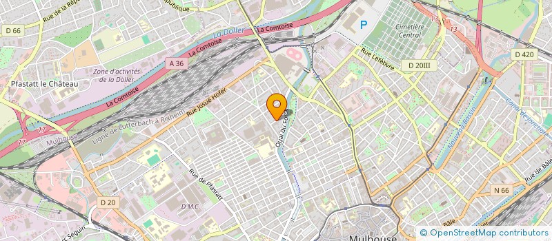 localisation de l'entreprise MADAME ALEXANDRA HUIN  MULHOUSE