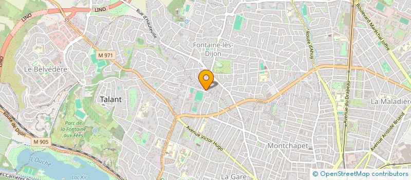 localisation de l'entreprise MADAME ALEXANDRA HUN  FONTAINE-LES-DIJON