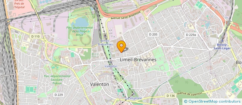 localisation de l'entreprise MADAME ALEXANDRA JACOBS  LIMEIL-BREVANNES