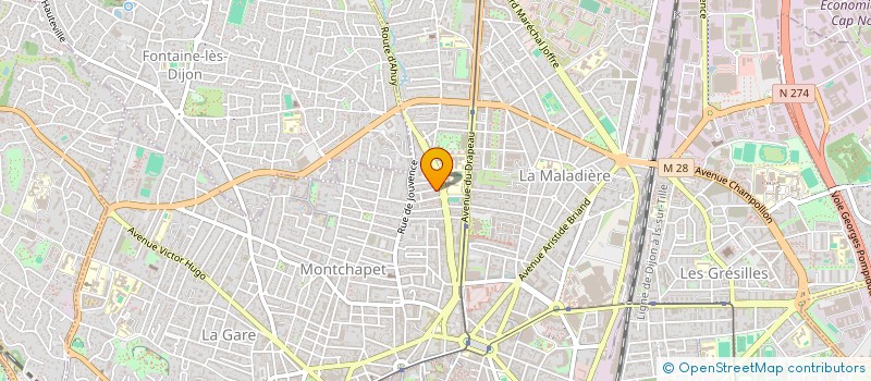 localisation de l'entreprise MADAME ALEXANDRA JACQUET à DIJON