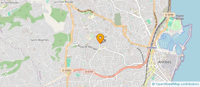 localisation de l'entreprise MADAME ALEXANDRA JILES  ANTIBES