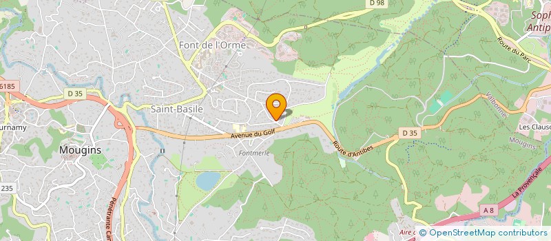 localisation de l'entreprise MADAME ALEXANDRA JOLY à MOUGINS