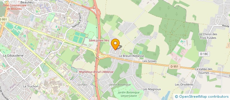 localisation de l'entreprise MADAME ALEXANDRA JOUBERT  MIGNALOUX-BEAUVOIR