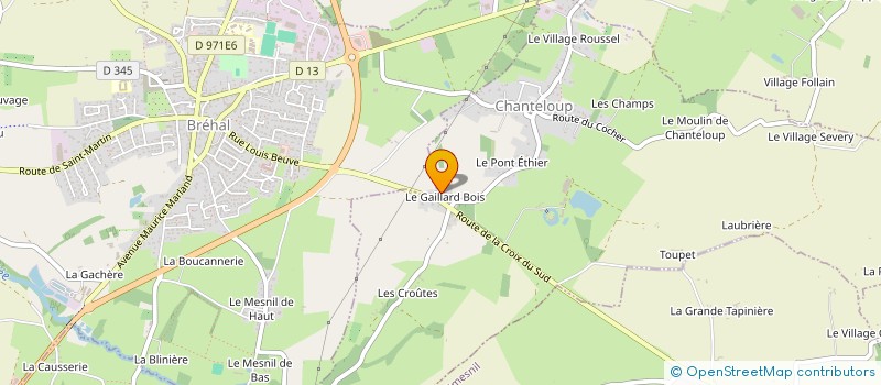 localisation de l'entreprise MADAME ALEXANDRA KERMARREC-TAQUET  CHANTELOUP