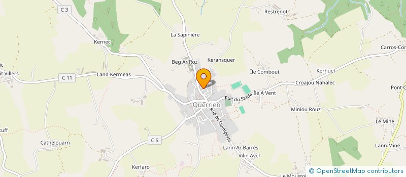 localisation de l'entreprise MADAME ALEXANDRA KERSULEC  QUERRIEN