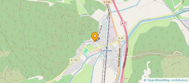 localisation de l'entreprise MADAME ALEXANDRA KROUNBA  LAMANON