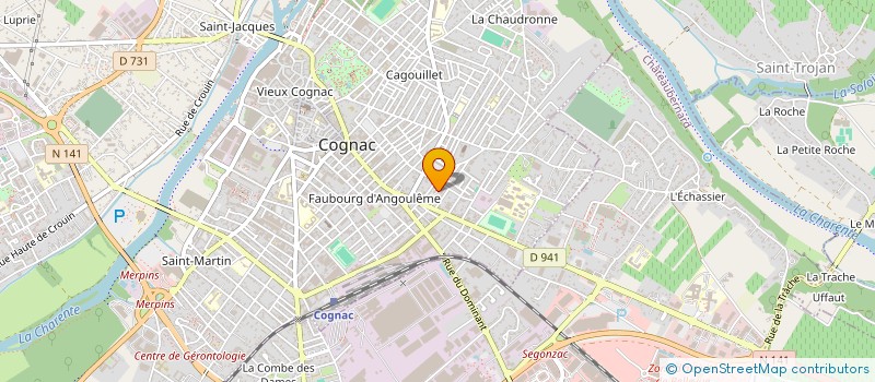 localisation de l'entreprise MADAME ALEXANDRA KWIECINSKI à COGNAC