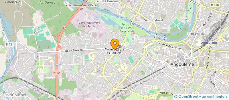 localisation de l'entreprise MADAME ALEXANDRA LACROIX à ANGOULEME