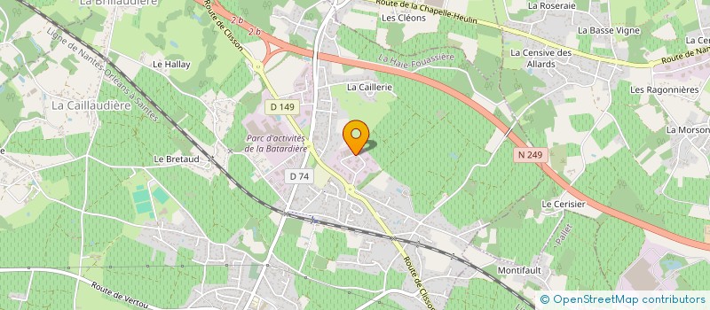 localisation de l'entreprise MADAME ALEXANDRA LAGARDE à LA HAIE-FOUASSIERE