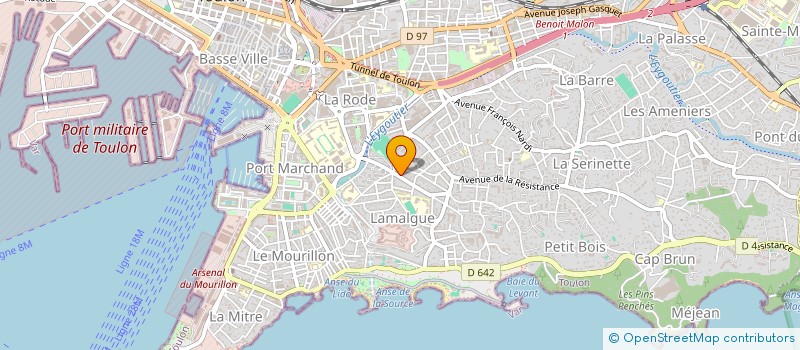 localisation de l'entreprise MADAME ALEXANDRA LAMOUR à TOULON