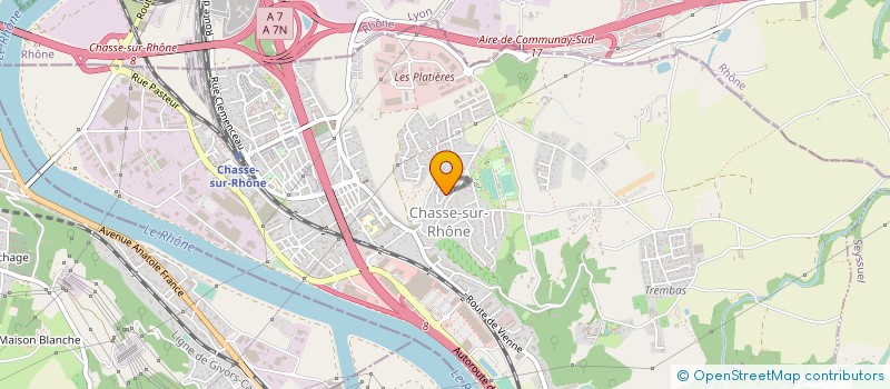 localisation de l'entreprise MADAME ALEXANDRA LAURENT  CHASSE-SUR-RHONE