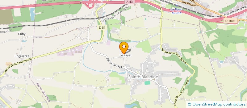 localisation de l'entreprise MADAME ALEXANDRA LAURENT  SAINTE-BLANDINE